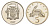 Ямайка 5 центов 1977 FM, тираж 10.000 экземпляров KM 53 медно-никель PROOF 1528-1441
