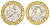 Франция 10 франков 1989 KM 964 биметалл UNC 4628-1044
