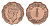 Кипр 1/2 пиастра 1944 KM 22a бронза 4647-736