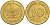 ФРГ 10 ПФЕННИГОВ 1979 F KM 108, J. 383 сталь плакированная латунью 4182-913