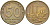 ГДР 50 пфеннигов 1950 А, фабрика KM 4 алюминиевая бронза 4575-514
