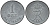 ДАНИЯ 1 ЭРЕ 1966 С; S, ФРЕДЕРИК IX (1947-1972) KM 839.2 цинк 46-1158