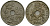 Бельгия 25 сантимов 1926 Belgie KM 69 медно-никель 4165-926