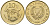 Кипр 10 центов 1990 KM 56.2 никель латунь 4141-1152