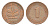 ФРГ 1 пфенниг 1980 F KM 105, J.380 сталь плакированная медью 4630-869