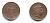 Великобритания 1 пенни 1998 Елизавета II (1952-2022) KM 986, Spink 4710 (B5) сталь плакированная медью 540-226