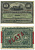 Куба 10 песо 1896 Испанская Администрация, надпечатка PLATA Pick 49 d бумага 448-30-2