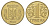 Украина 1 гривна 2003 KM 8b алюминиевая бронза 4633-555