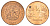 Нигерия 1/2 кобо 1973 KM 7 бронза UNC 4625-439