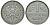 ФРГ 1 МАРКА 1956 F J 385, KM 110 медно-никель 72-635