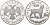 Россия 3 рубля 1995 ЛМД, серия сохраним наш мир, рысь KM 474 серебро PROOF 1081-4-42