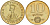 Венгрия 10 форинтов 1986 Статуя свободы KM 636 алюминиевая бронза UNC 4150-616