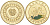 Армения 10000 драм 2009 знак зодиака - близнецы, эмаль золото PROOF 00-00