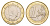 Монако 1 евро 2020 KM 194 биметалл UNC 4654-816