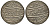 Индия, Бенгалия  1 рупия 1777-1793 год 19, Муршидабад, без даты, диаметр 27 мм., гурт шнуровидный KM 86 серебро    4044-712