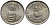 Индия 5 рупий 1995 50 лет FAO KM 157 медно-никель UNC 4364-4421
