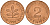 ФРГ 2 пфеннига 1991 F J.381a, KM 106a сталь плакированная медью    4598-929