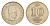 Турция 10 курушей 2007 Кемаль Ататюрк KM 1166 медь цинк никель 4649-721