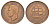 ЮАР 1 пенни 1945 Георг VI (1936-1952) KM 25 бронза 4645-844