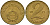 Венгрия 2 форинта 1971 ВР KM 591 латунь UNC 4150-644