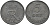 ДАНИЯ 5 ЭРЕ 1954 N; S, ФРЕДЕРИК IX (1947-1972) KM 843.1 цинк 4565-732