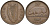 Ирландия 1/2 пенни 1953 свинья с поросятам KM 10 бронза 4132-327