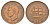 ЮАР 1 пенни 1946 Георг VI (1936-1952) KM 25 бронза 4645-845