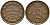 Швеция 1/6 скиллинга 1844 Оскар I (1844-1859) KM 656 медь 4396-222