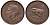Великобритания 1 фартинг 1943 Георг VI (1936-1952) KM 843, Spink 4116 бронза 4122-656