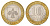 Россия 10 рублей 2009 СПМД, серия Российская федерация, республика Коми Y 996 биметалл aUNC 219-752