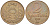 ЛАТВИЯ 2 САНТИМА 1932 ПЕРВАЯ РЕСПУБЛИКА (1918-1939) KM 2 бронза 119-143