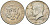 США 1/2 доллара (50 центов) 1967 Джон Кеннеди KM 202a серебро 221-1021