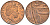 Великобритания 1 пенни 2009 Елизавета II (1952-2022) KM 1107, Spink B6 сталь плакированная медью 4609-653