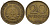 ГДР 20 пфеннигов 1969 A, первый год KM 11 латунь 4601-536