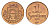 Латвия 1 сантим 1926 KM 1 бронза UNC 3711-945