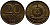 ГДР 20 пфеннигов 1969 А, первый год KM 11 латунь UNC 4398-735