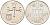 Израиль 1 лира 1977 JE5737, звезда Давида KM 47.2 медно-никель UNC 4557-115
