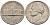США 5 центов 1972 D, Джеферсон КМ А192 медно-никель 4573-143