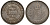 Бразилия 1000 рейс 1852 Педро II (1831-1889), красивая золотистая патина KM 459 серебро    633-1221