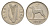 Ирландия 6 пенсов 1940 волкодав KM 13 никель 4623-636
