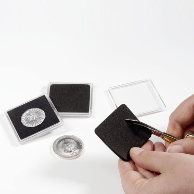 Капсулы для монет системы QUADRUM (квадратные), без вкладыша, Leuchtturm. 335419