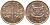 Сингапур 1 цент 1995 KM 98 цинк плакированный медью UNC 4392-122
