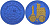 Либерия 5 долларов 2005 10 лет евро, страны еврозоны, Сан-Марино, с сертификатом, би-колор (два цвета), вес 7,78 гр., диаметр 35 мм. KM 865 ниобий  UNC  1068-5-61