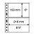 Лист в альбом Grande для 2 бон (C), прозрачный. Leuchtturm. 336439