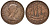 Великобритания 1/2 пенни 1954 Елизавета II (1952-2022) KM 896, Spink 4158 бронза 4122-822