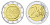 Словения 2 евро 2009 10 лет монетарной политики и введения евро KM 82 биметалл UNC M45-01