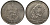 Куба 1 песо 1993 серия доисторические животные, Халикотерий KM 404 медно-никель UNC M16-19