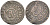 Польша, Эльблонг 1 шиллинг (шеляг) ND Кристина (1626-1654), Шведское правление (1626-1655), вес 0,49 гр. KM 46 серебро 1517-422