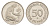 ФРГ 50 пфеннигов 1989 D KM 109.2, J. 384a медно-никель 4632-838
