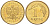 Польша 1 грош 2001 MW KM 276, Parchimowicz 701j латунь 4516-767